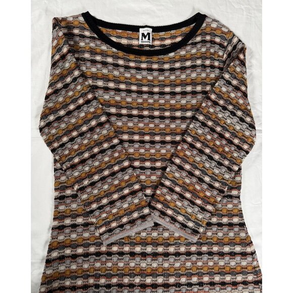 Missoni Geometric Striped Knit Midi Dress Multicolor - Picture 5 of 11